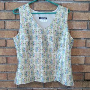 Shaped Satin Tank Top